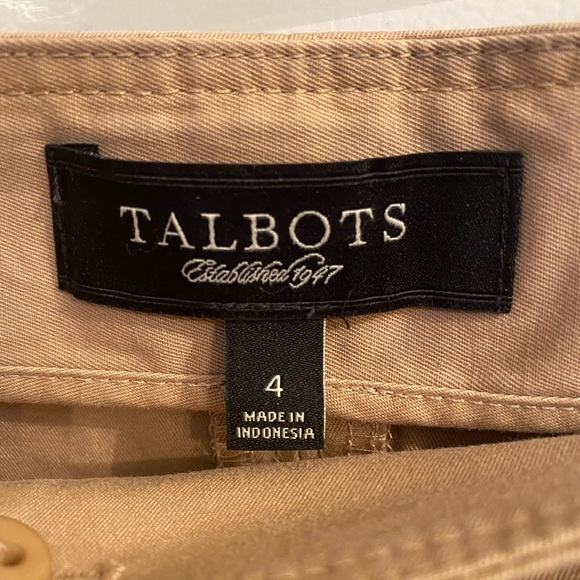 Talbots Classic Button Front Skirt - Picture 3 of 6